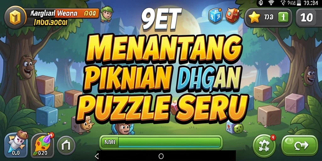 Screenshot gameplay 9ET memperlihatkan berbagai teka-teki menantang.
