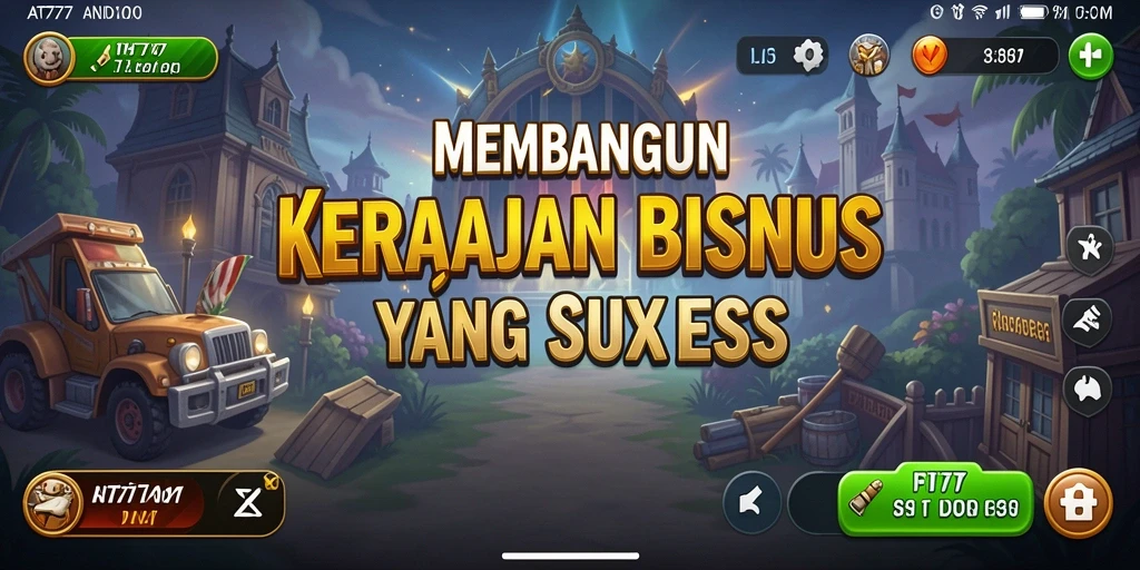 Screenshot gameplay AT777 menampilkan aksi dinamis dalam membangun bisnis.