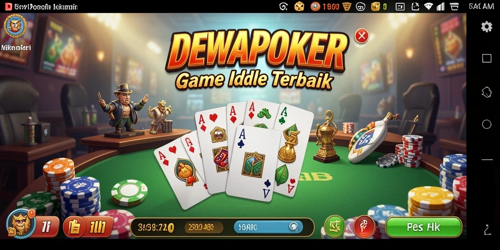 Tampilan gameplay DEWAPOKER yang menarik dan interaktif.