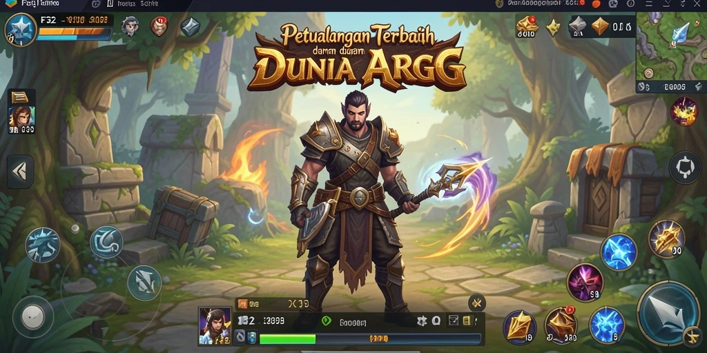 Tampilan menarik dari gameplay F32 dalam genre ARPG.