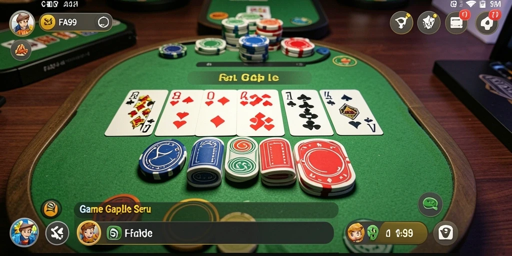 Tampilan gameplay seru dalam game Gaple FA99.