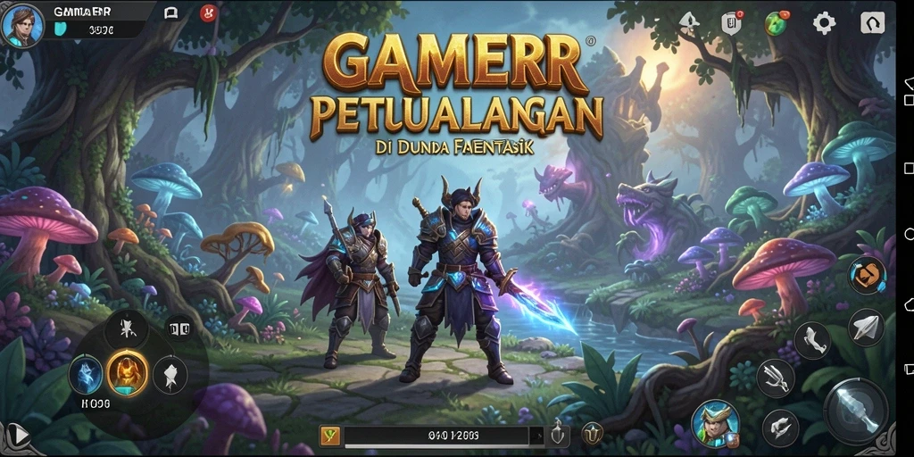 Screenshot GAMERP menampilkan aksi petualangan penuh tantangan.