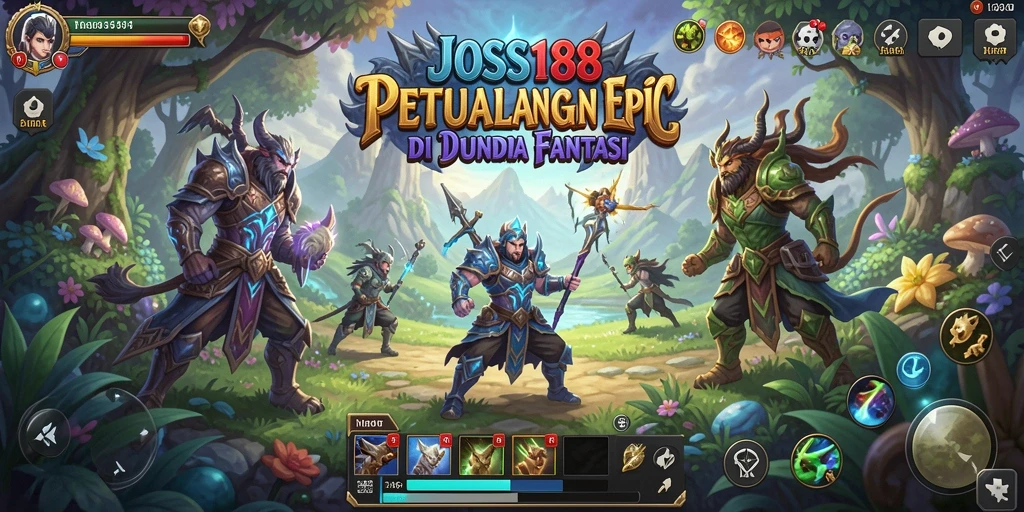 Tampilan gameplay RPG JOSS188 yang penuh aksi dan petualangan.