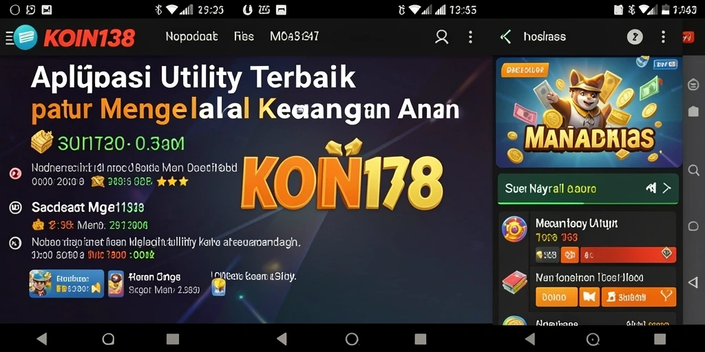 Tampilan antarmuka KOIN138 yang sederhana dan user-friendly.