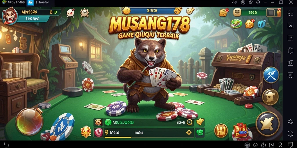 Tampilan menarik dari gameplay QiuQiu MUSANG178 yang seru.