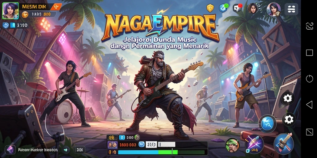 Tampilan gameplay NAGAEMPIRE yang menarik dan interaktif.