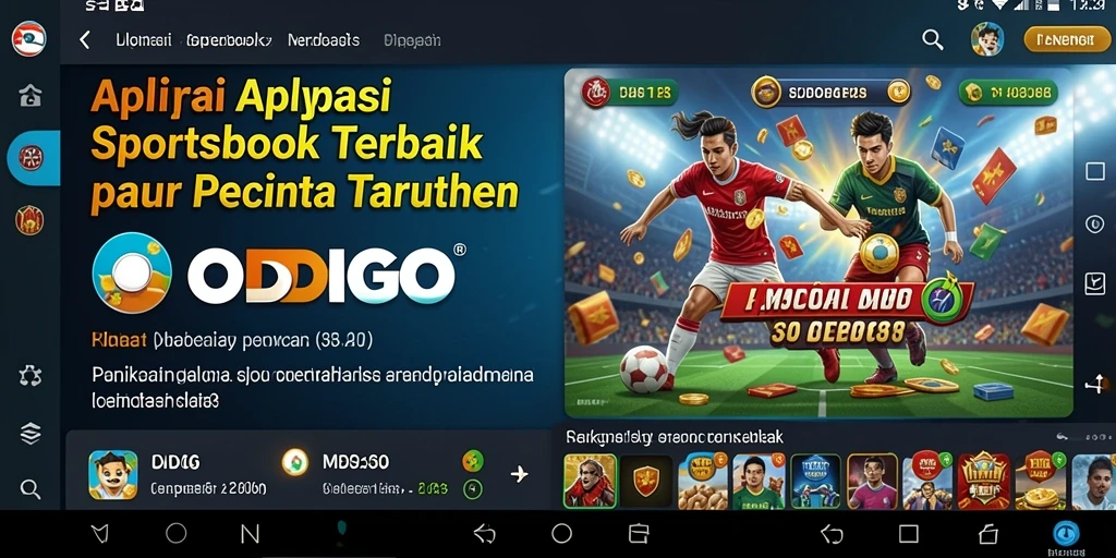 Tampilan utama ODDIGO dengan opsi taruhan yang lengkap dan interaktif.