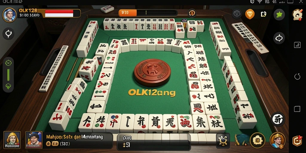 Gameplay seru Mahjong di OLX128 dengan desain menarik.