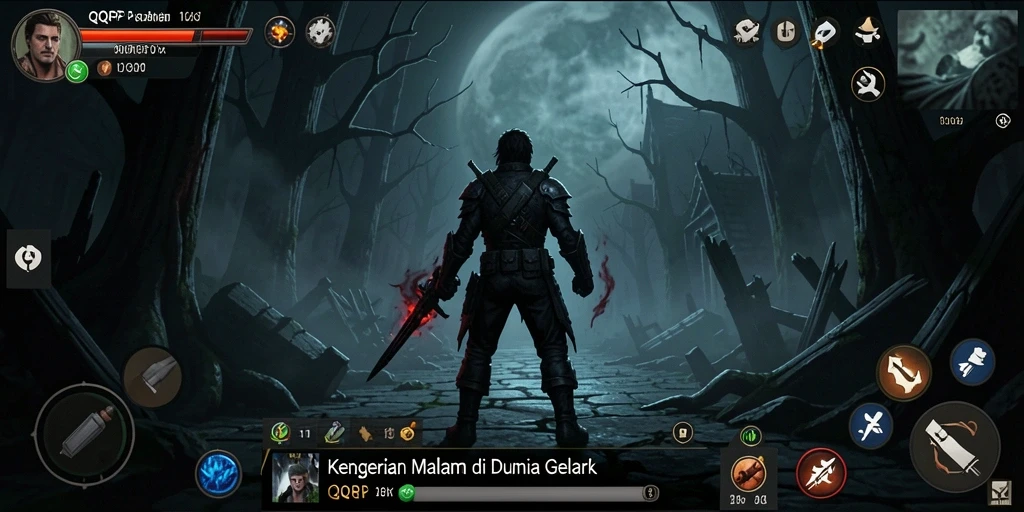 Gameplay menegangkan di QQRP dengan suasana horror yang mencekam.