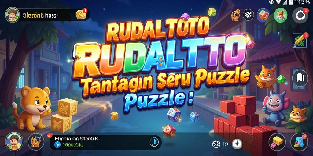 Tampilan gameplay RUDALTOTO yang menampilkan berbagai puzzle menarik.