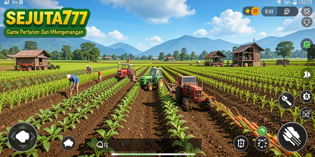 Tampilan menarik dari gameplay SEJUTA77 yang penuh warna.