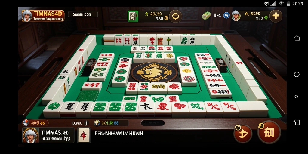 Gameplay seru dan menantang Mahjong di TIMNAS4D.