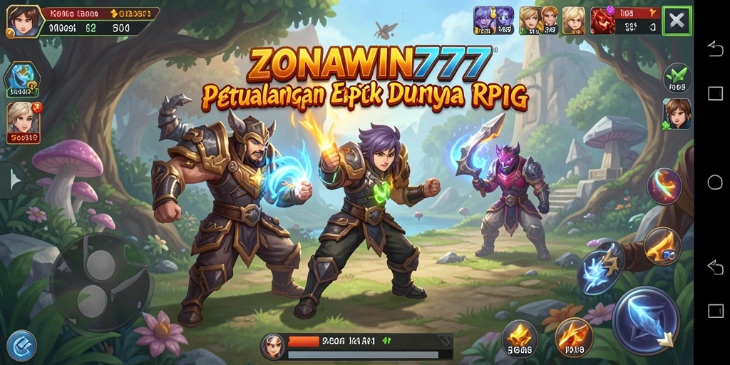 Tampilan gameplay ZONAWIN777 yang penuh aksi dan petualangan.